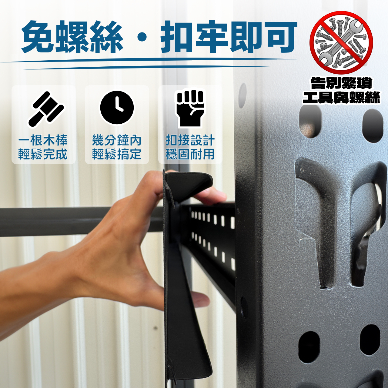 0.8m 輕倉貨架可自由串接，高載重、方便理貨、適合網拍賣家、家庭倉庫收納、越串越省CP值爆表！